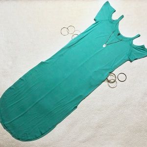 Rags and Couture sea foam knit dress with pockets